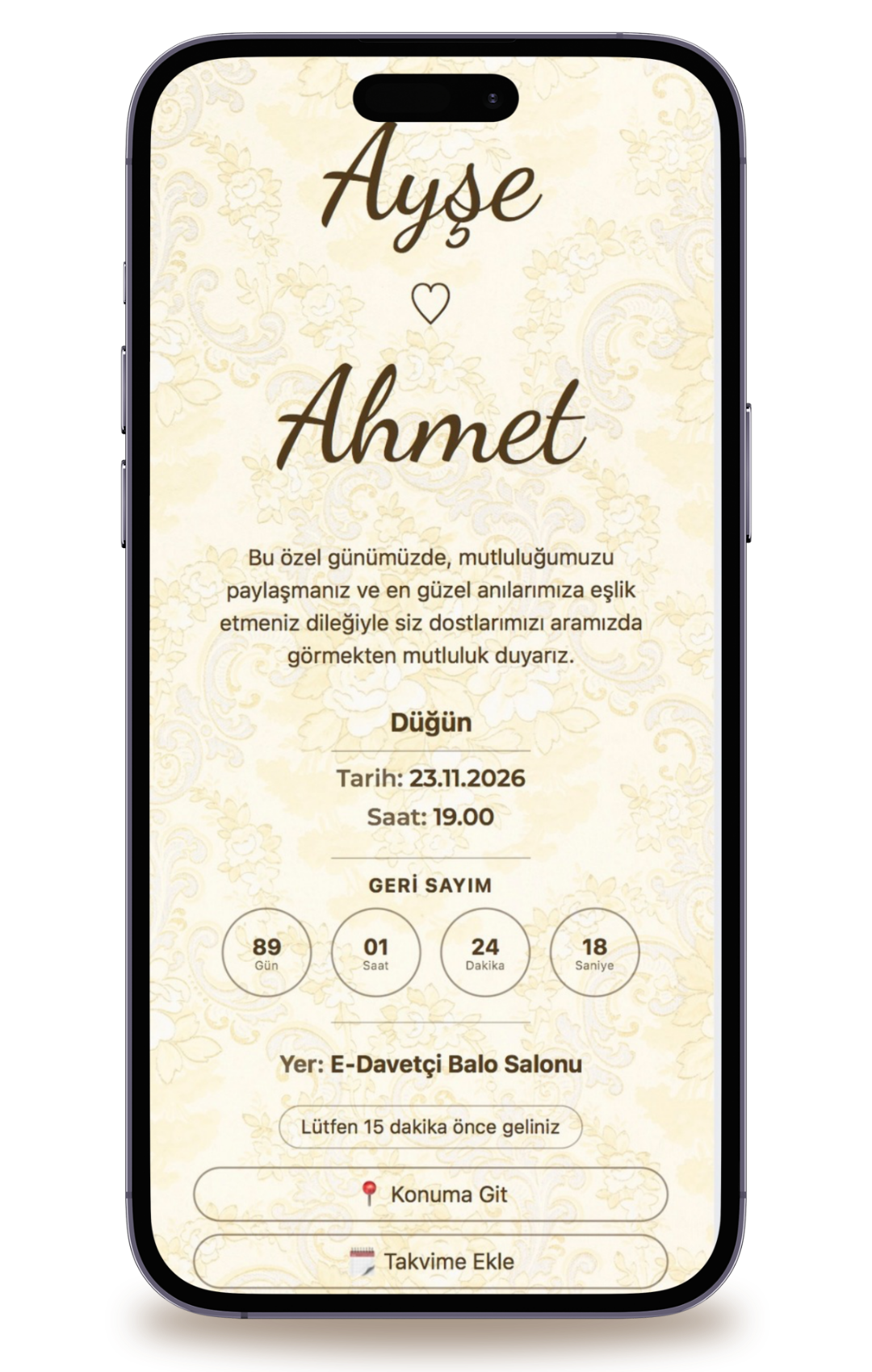 Sonsuz Dijital Davetiye
