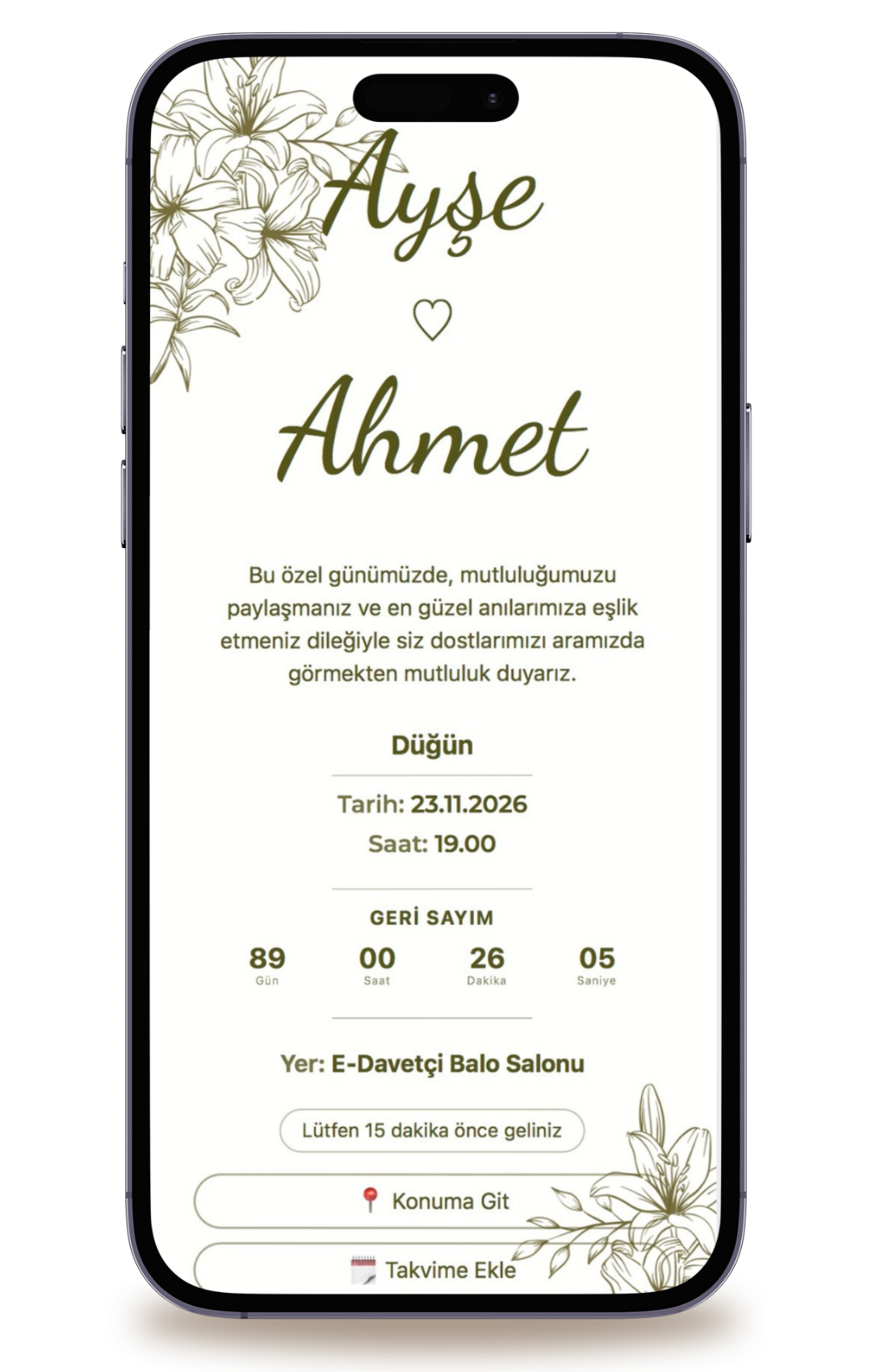 Life Dijital Davetiye